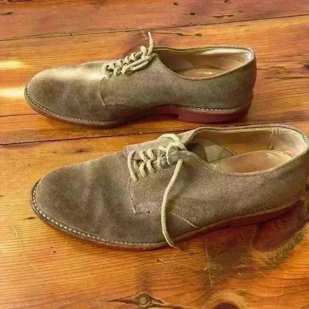 Bostonian men dress suede shoes with red bottom size 9.5 - Picture 5 of 10